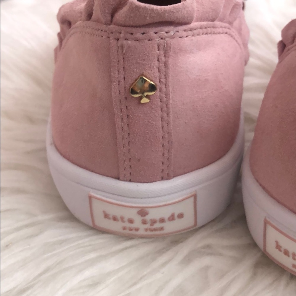 HP🎉Kate Spade Lilly Ruffle Suede Sneaker - Picture 6 of 12